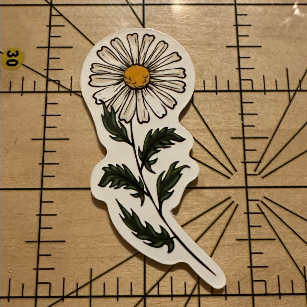 NEW Flower Daisy Aesthetic Waterproof Vinyl Sticker